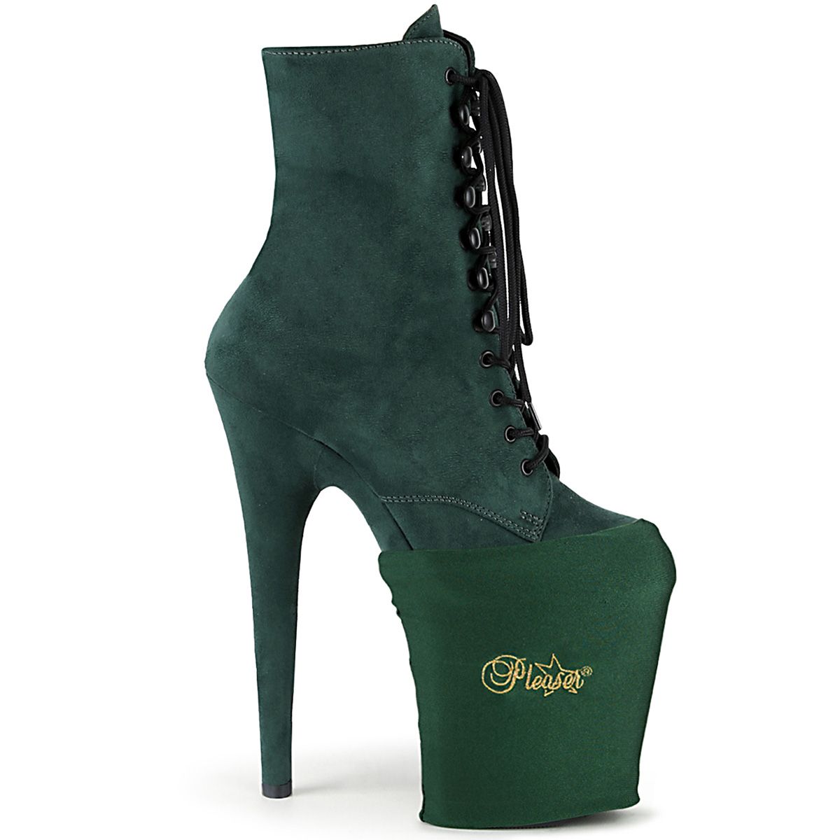 Emerald Green Lycra Pleaser Shoes Protector