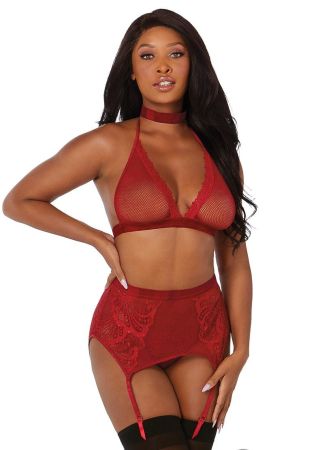 Dreamgirl One Size Garnet 4 Piece Bralette Set 11776