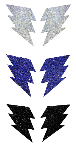 3 Pairs Struck By Glitter Nipple Covers *BOXED* 