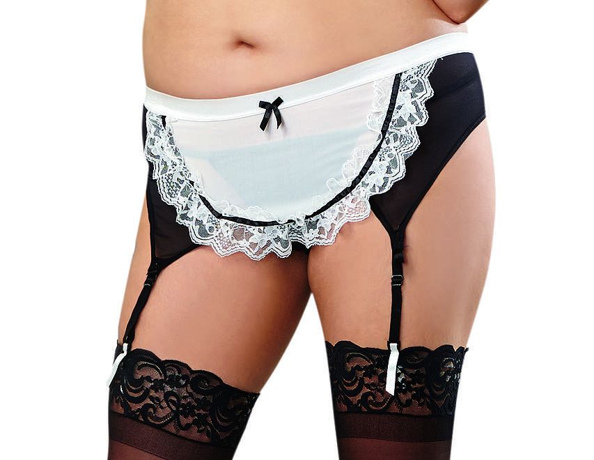 Dreamgirl One Size Queen Maid For You Garter Belt